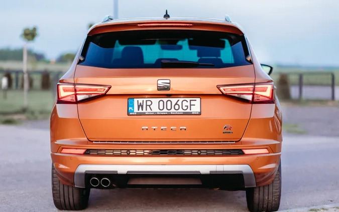 Seat Ateca cena 98500 przebieg: 125000, rok produkcji 2018 z Radom małe 781